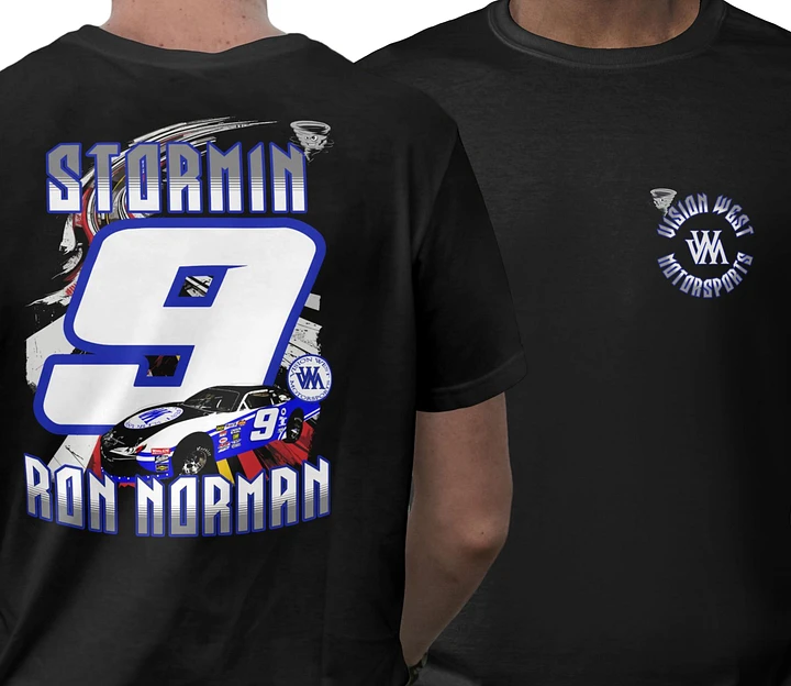 Stormin Ron Norman #9 VWM Logo T-Shirt front logo/full back print product image (1)