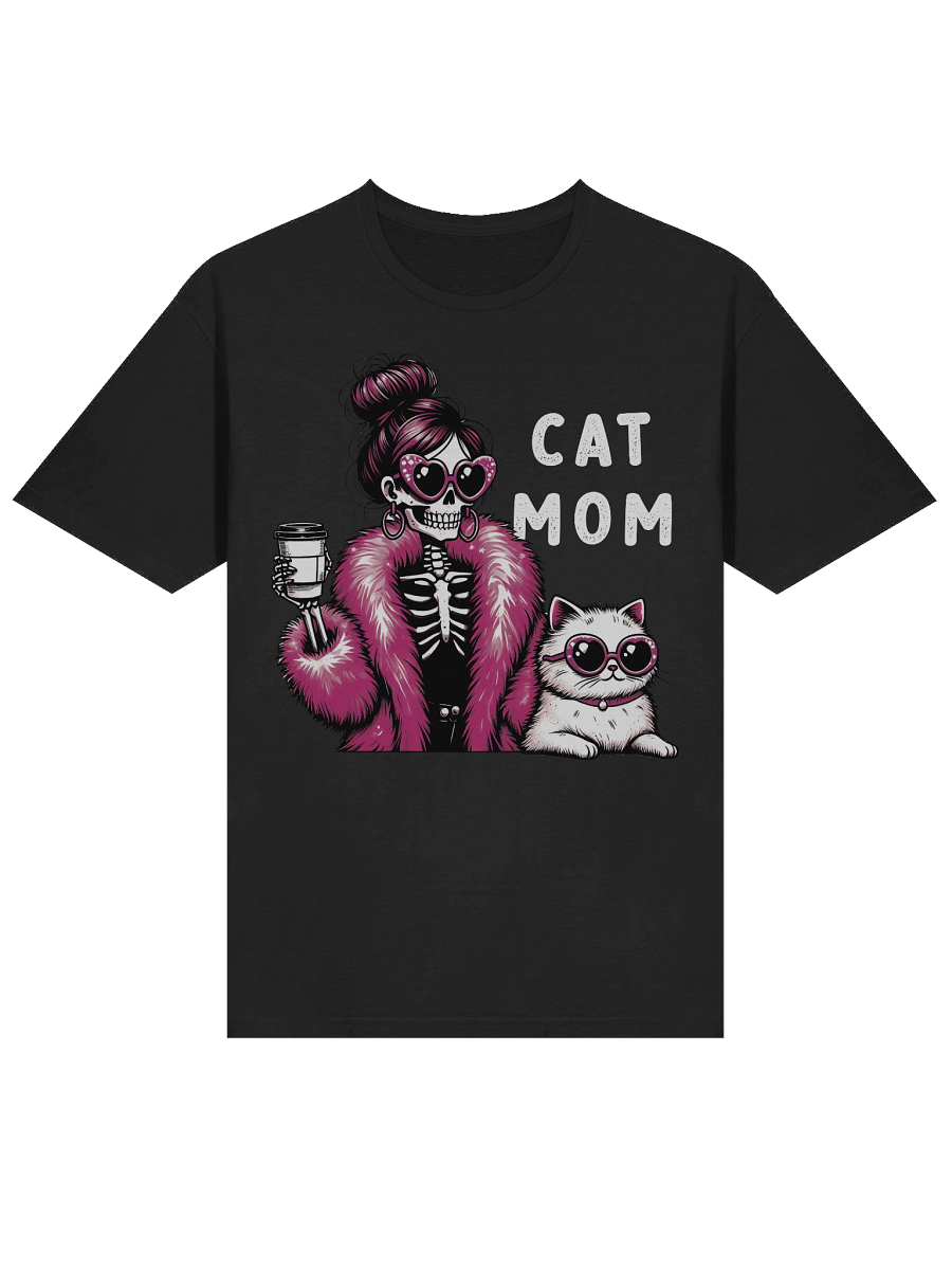 Cat Mom Skeleton T-Shirt product image (15)