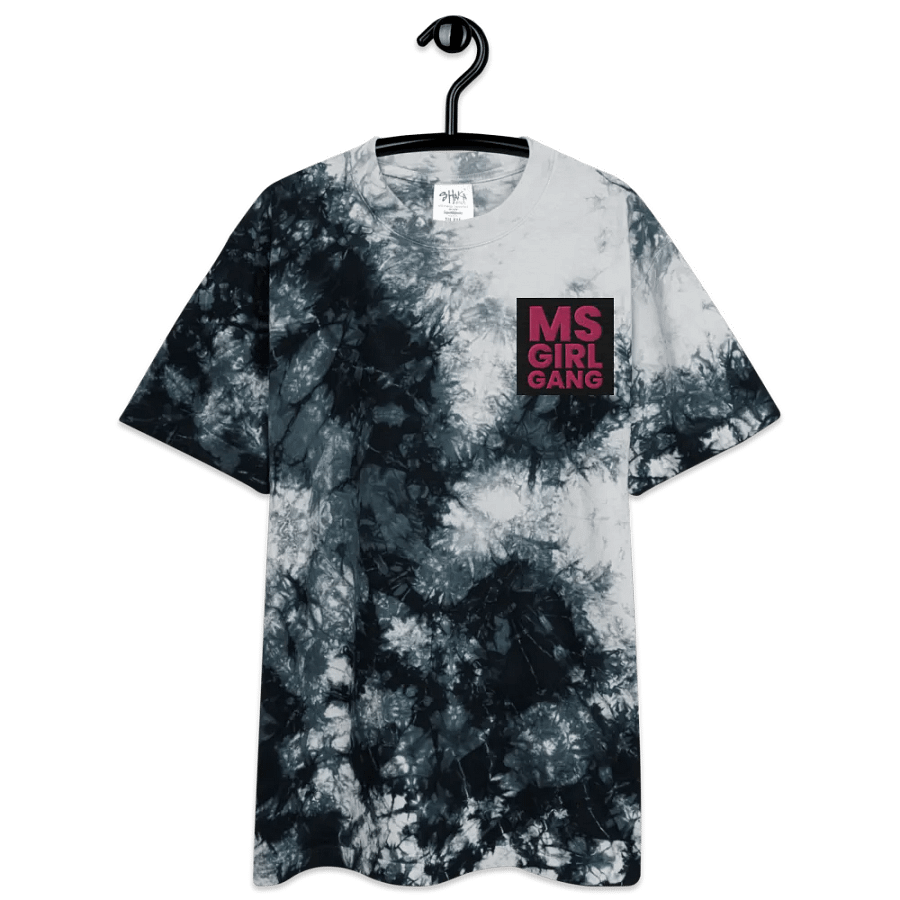 MSgirlgang Embroidered Logo Oversized Tie-Dye T-Shirt product image (6)
