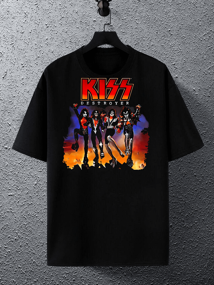 Kiss Destroyer Illustrated T-Shirt product image (1)