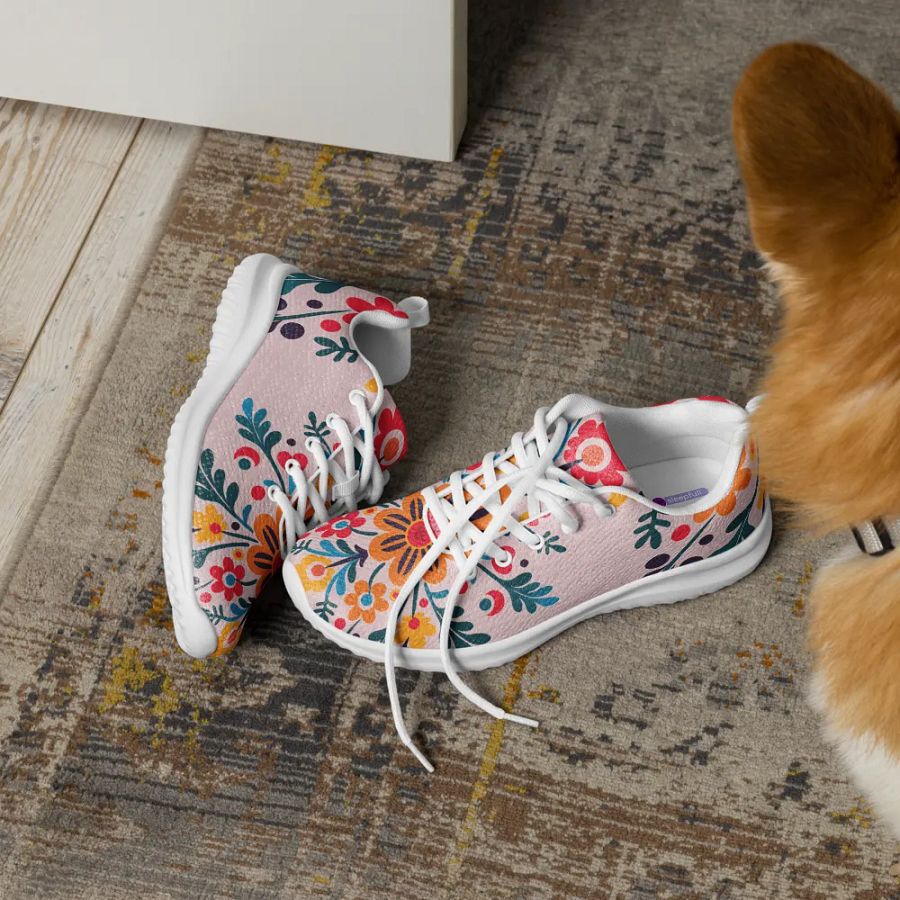 Quiet Mind Floral Athletic Shoes product image (9)