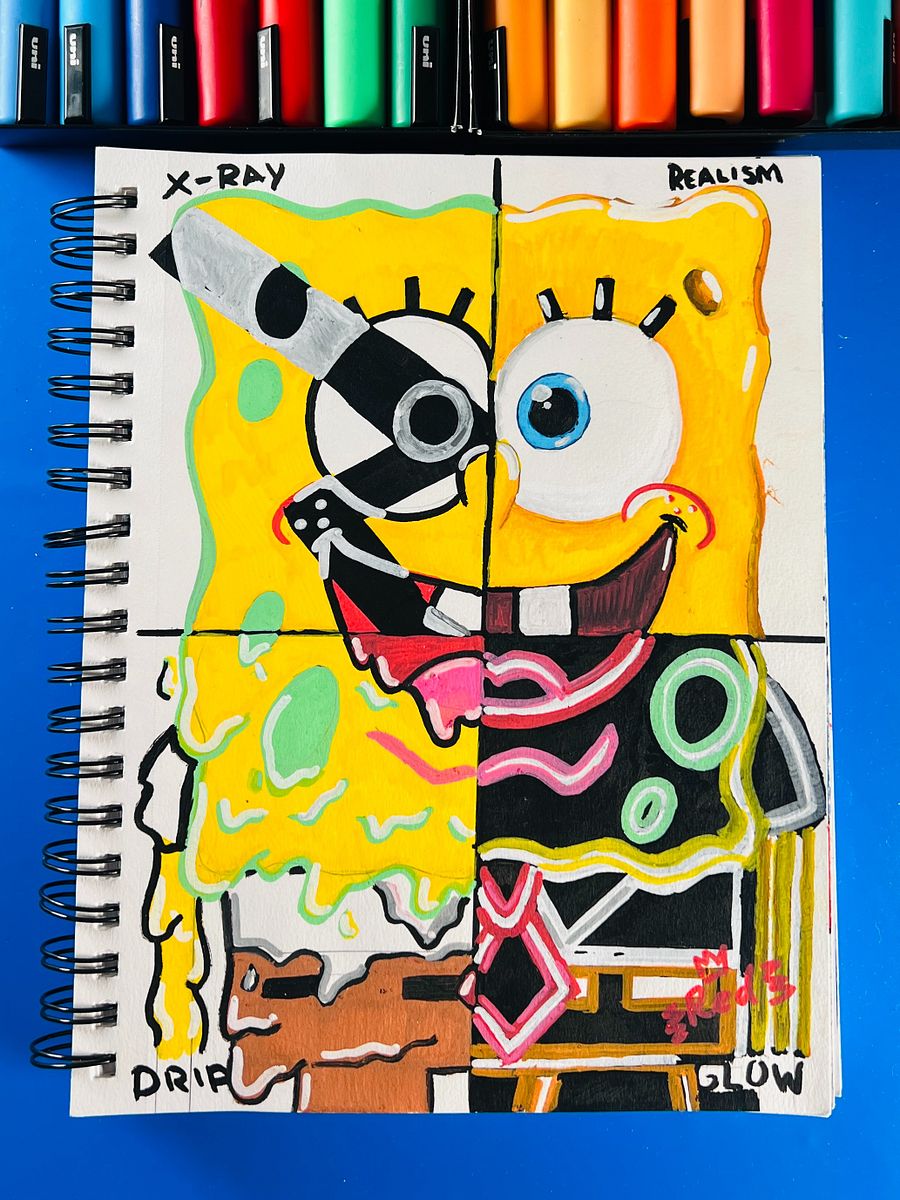 Spongebob in 4 Different Art Styles product image (2)