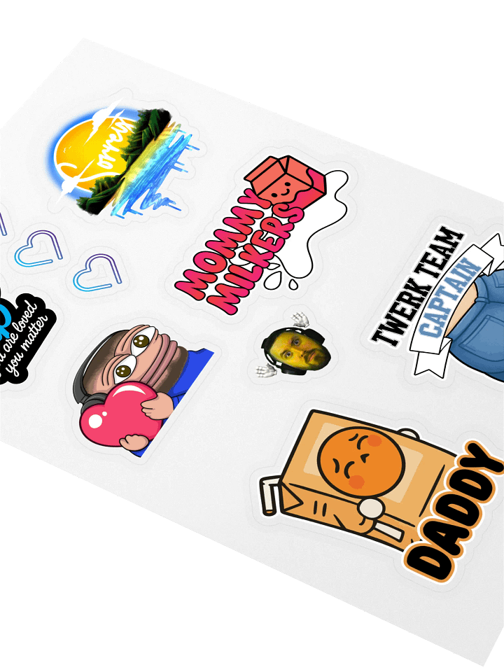 6 year streamer - a - thon - sticker sheet product image (2)