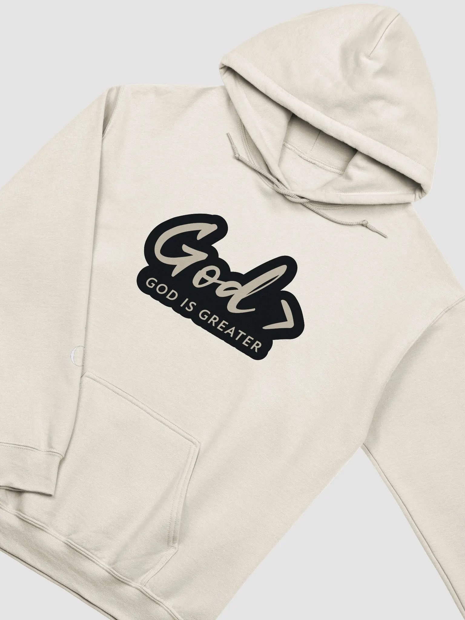 God > HOODIE - (TAN TEXT) product image (23)