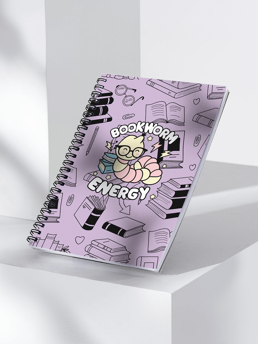Bookworm Energy Spiral Notebook product image (3)