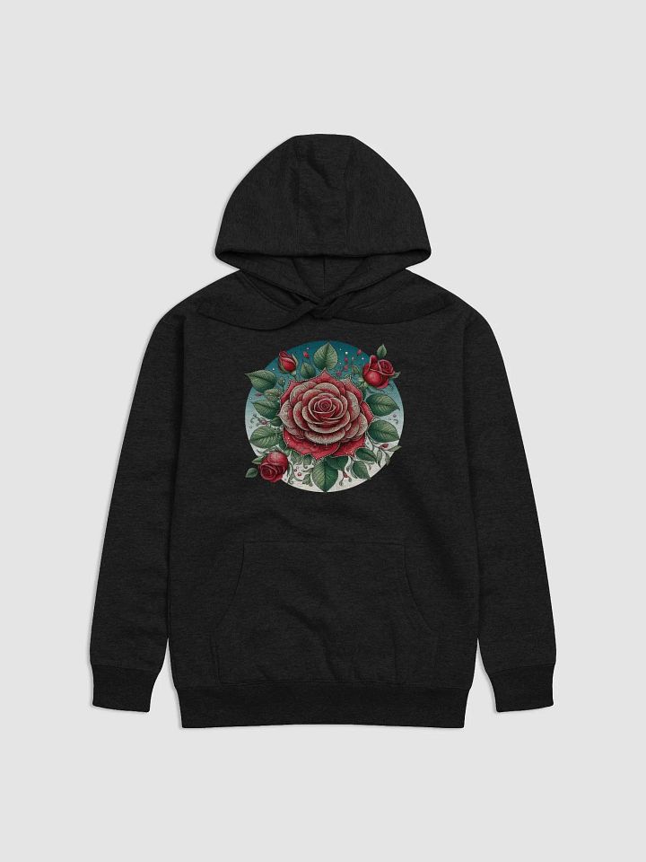 Cotton Heritage Unisex Premium Hoodie | Rosenblütendesign durch KI product image (2)