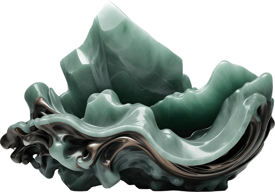 Jade Signature – Abstract Jade Sculpture product image (1)