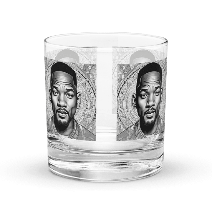 Intricate Line Art Portrait Rocks Glass Set product image (1)