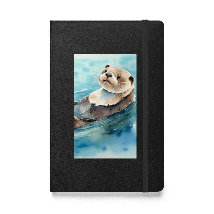 Serene Otter Hardcover Notebook product image (1)