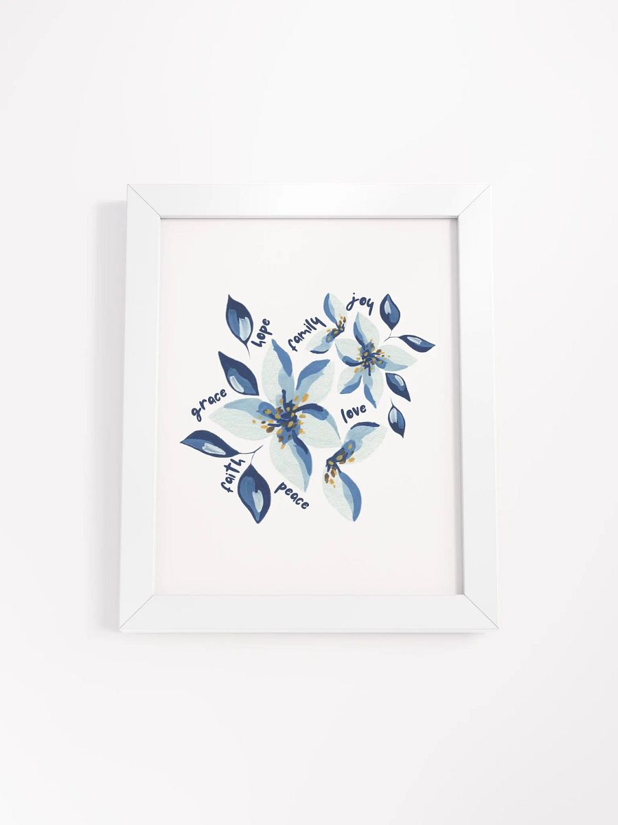 All Good Things | Blue Flower Botanical Wall Art product image (2)