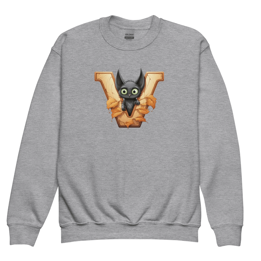 Cute Halloween Monogram Letter V Sweatshirt product image (3)