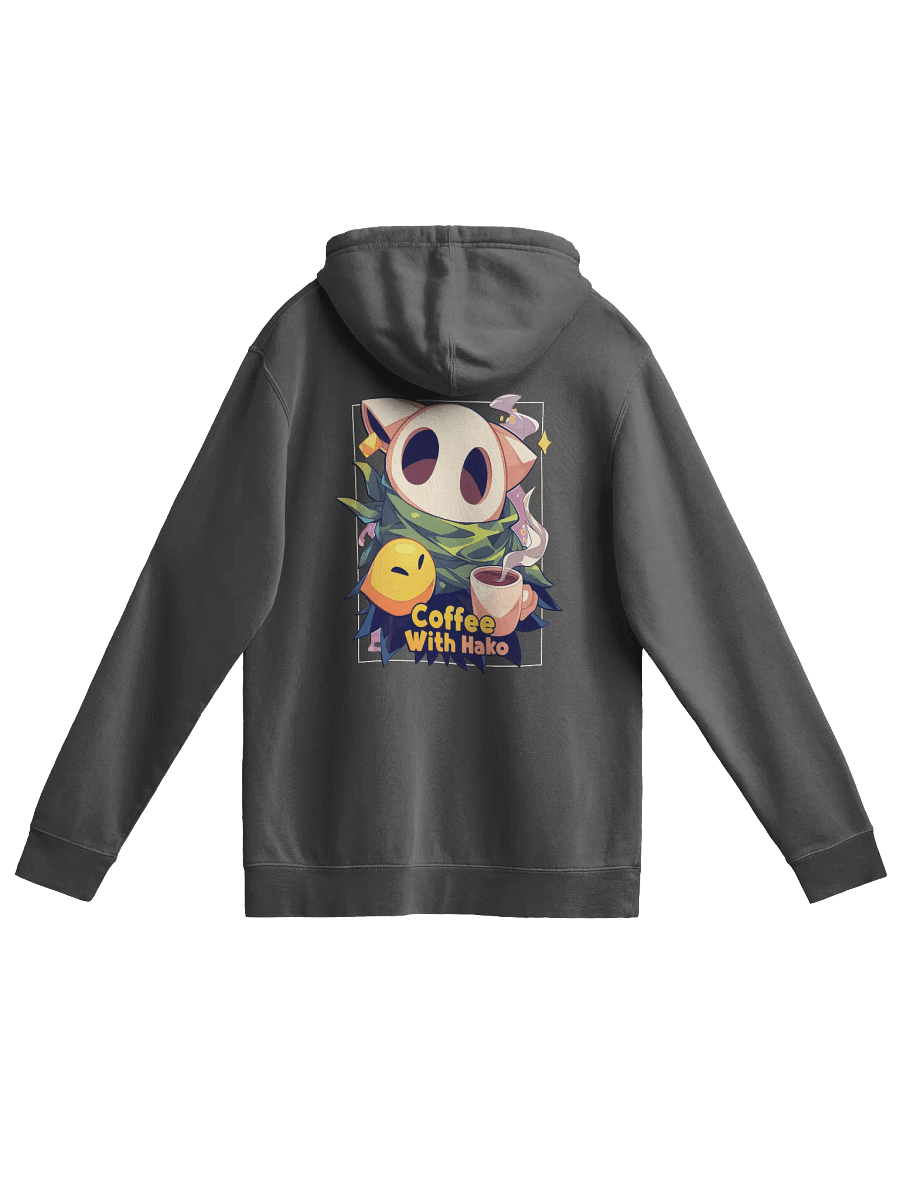 Coffee w Hako Premium Heavyweight Hoodie Front and Back Print product image (2)