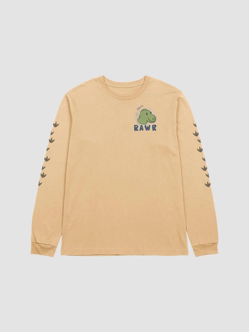 "ahaha RAWR" t-rex long-sleeve