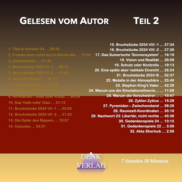 Gedankenspiele 23 - Hörbuch - Teil 2 product image (2)