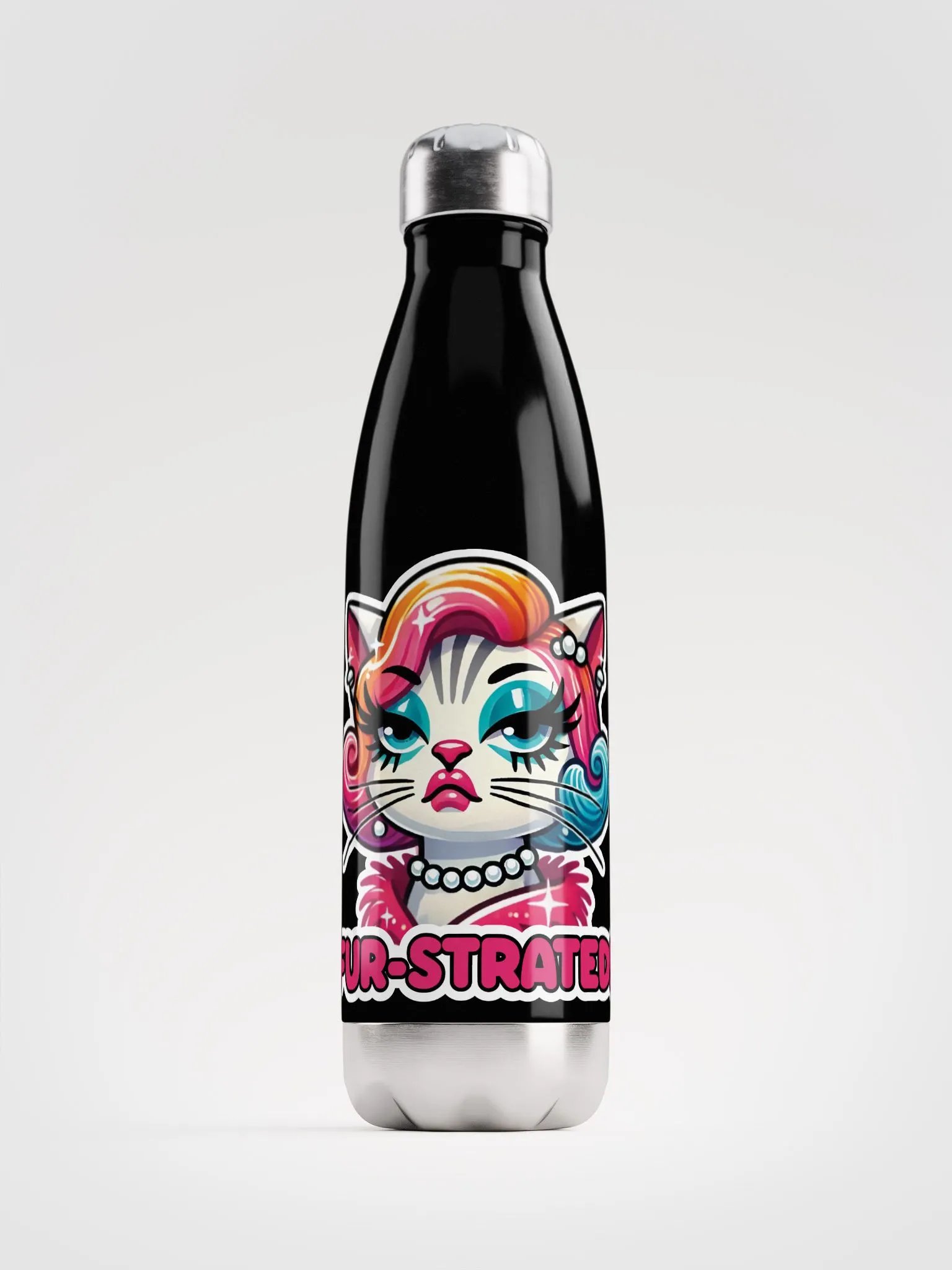 Fur-strated! Stainless Steel Water Bottle product image (6)