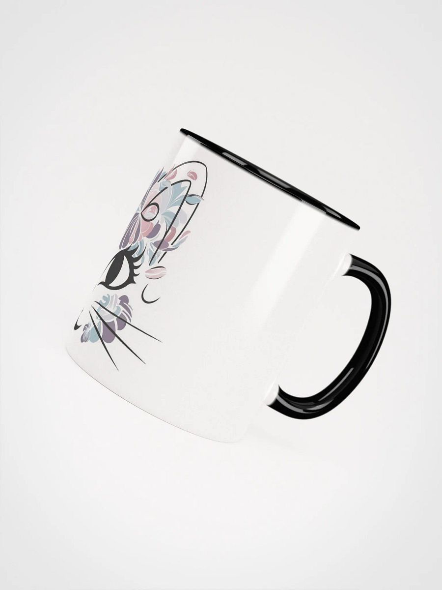 Cat Face Made Of Flowers Mug product image (10)