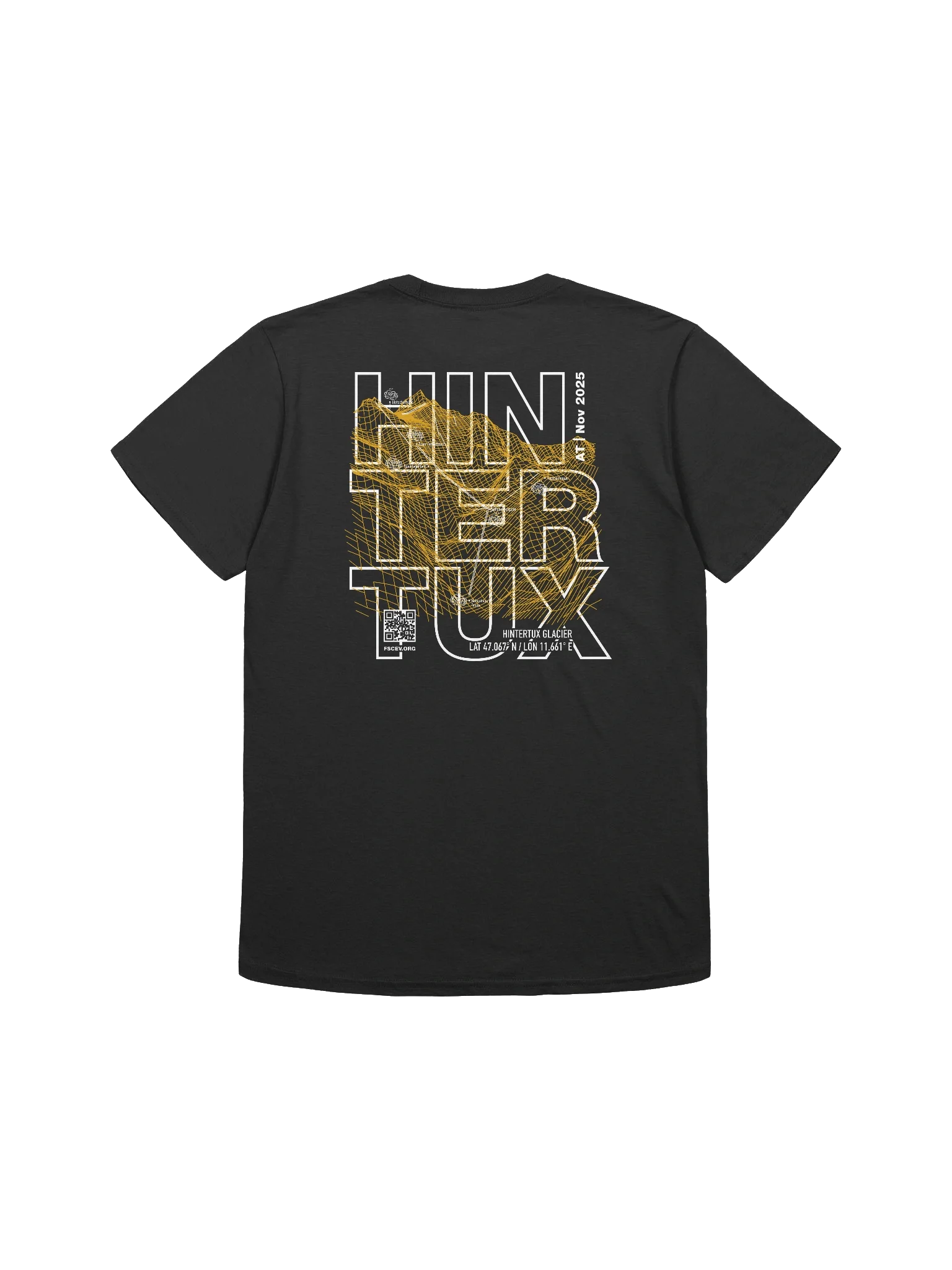 Hintertux Glacier Coordinates Resort (front and back print) product image (2)