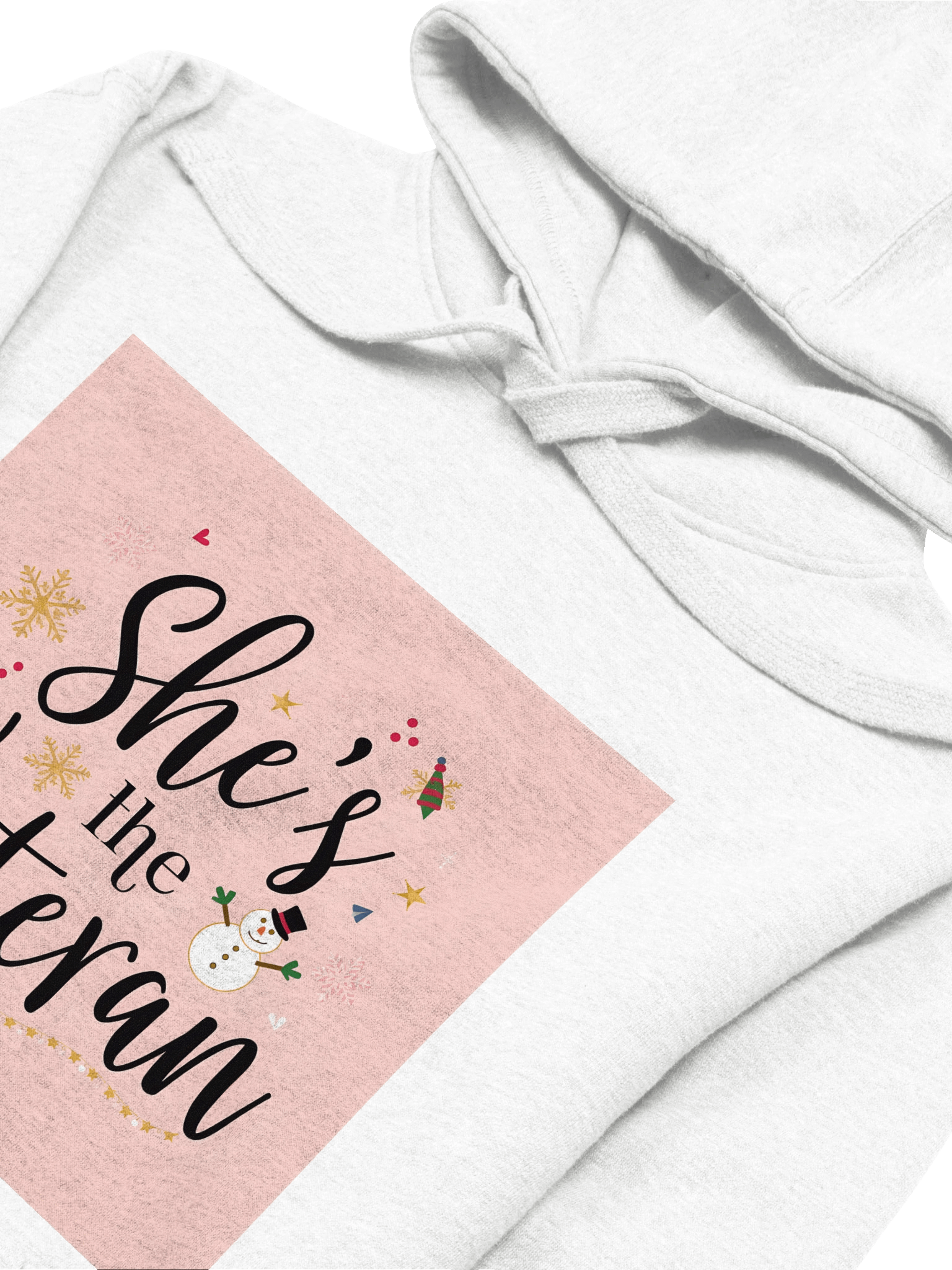 She’s The Veteran Cotton Premium Hoodie – Holiday Edition product image (2)