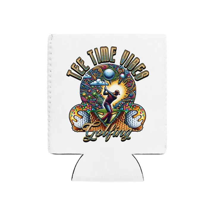 Tee Time Vibes Golfing Can Cooler product image (2)