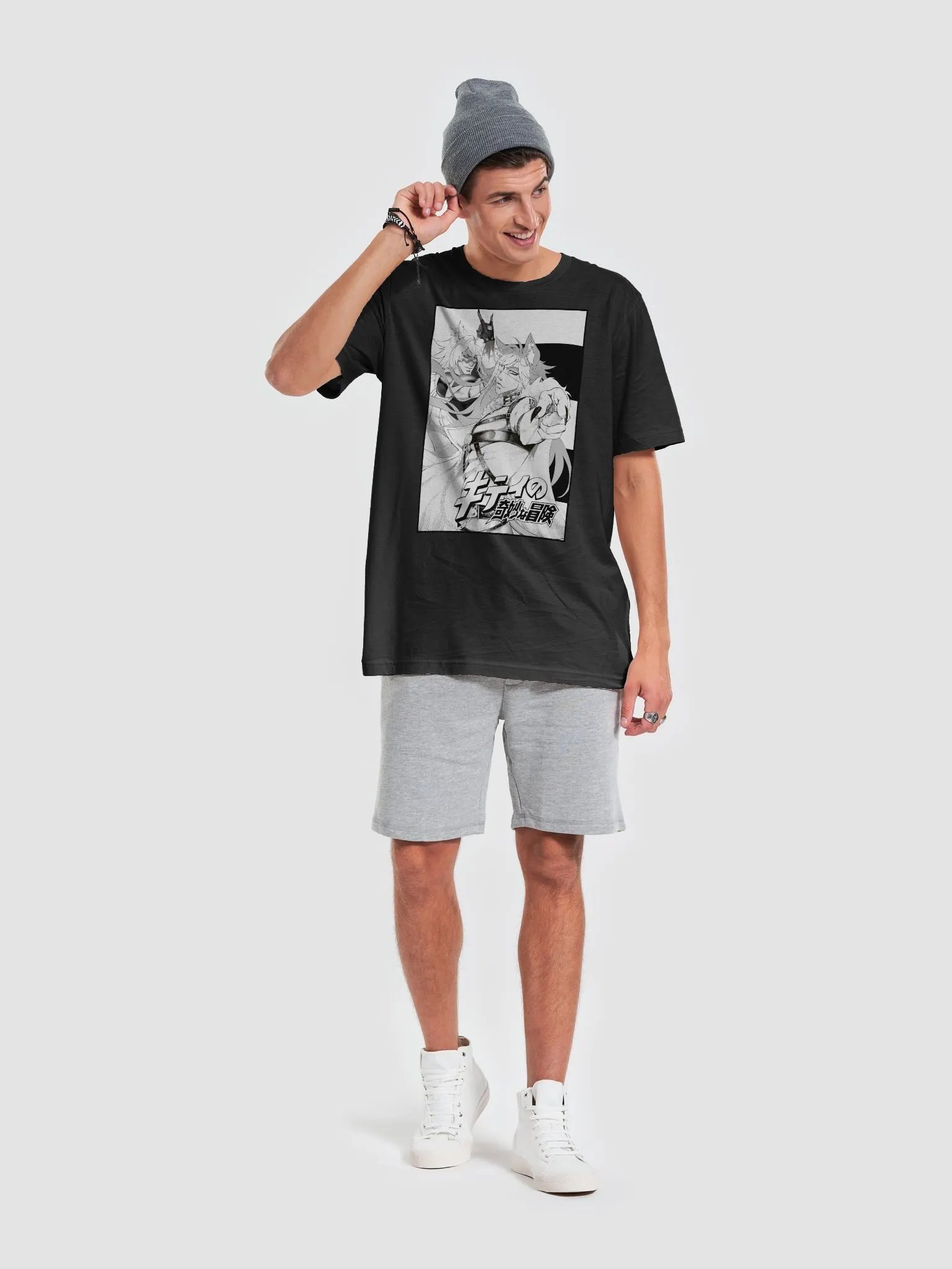 Kitty's Adventure Comfort Tee - black and white product image (18)