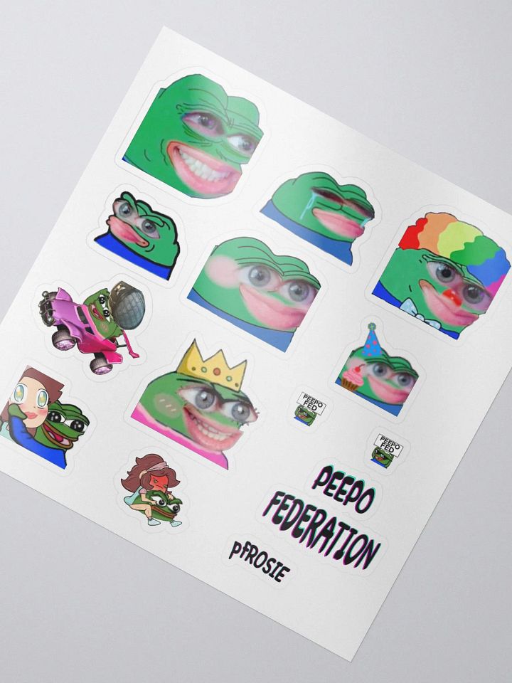Peepo Federation sticker set product image (2)