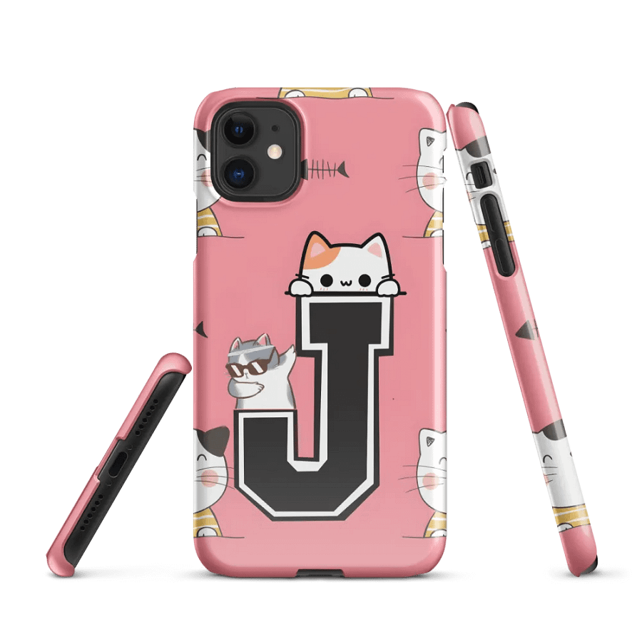 Peekaboo Cat J Snap Case product image (1)