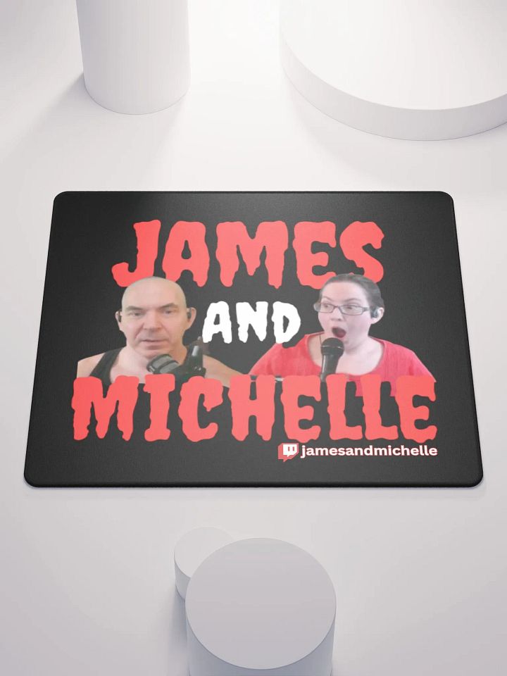James And Michelle Logo, Gaming Mouse Pad 18″×16″ product image (2)