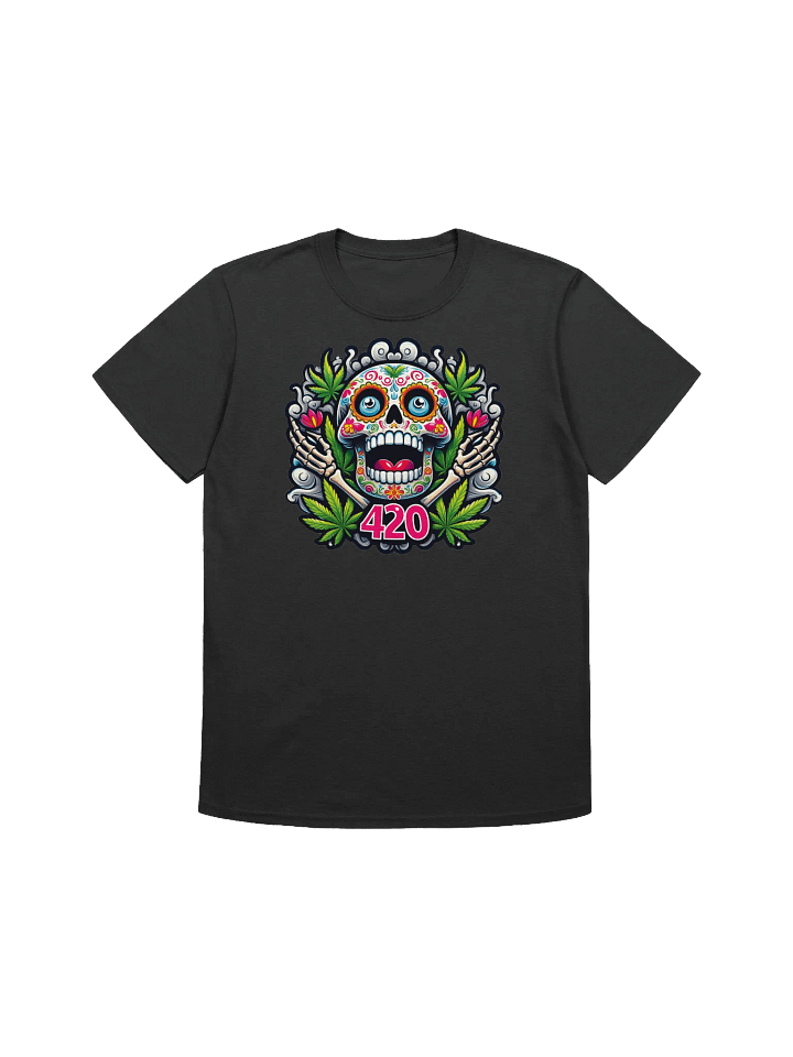 Sugar Skull Art - 420 Blaze T-Shirt product image (1)