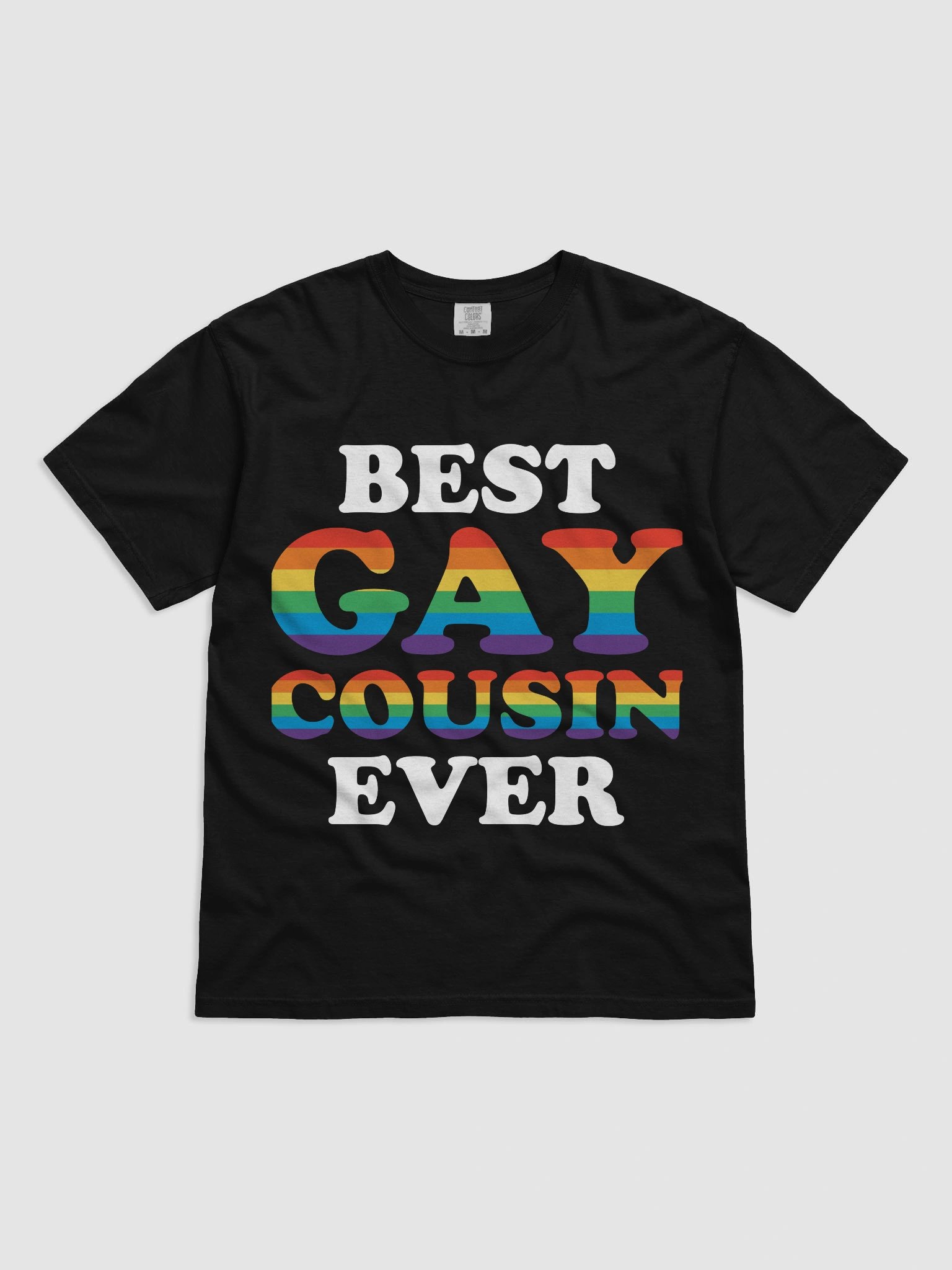 Rainbow Pride Best Gay Cousin Tee product image (5)