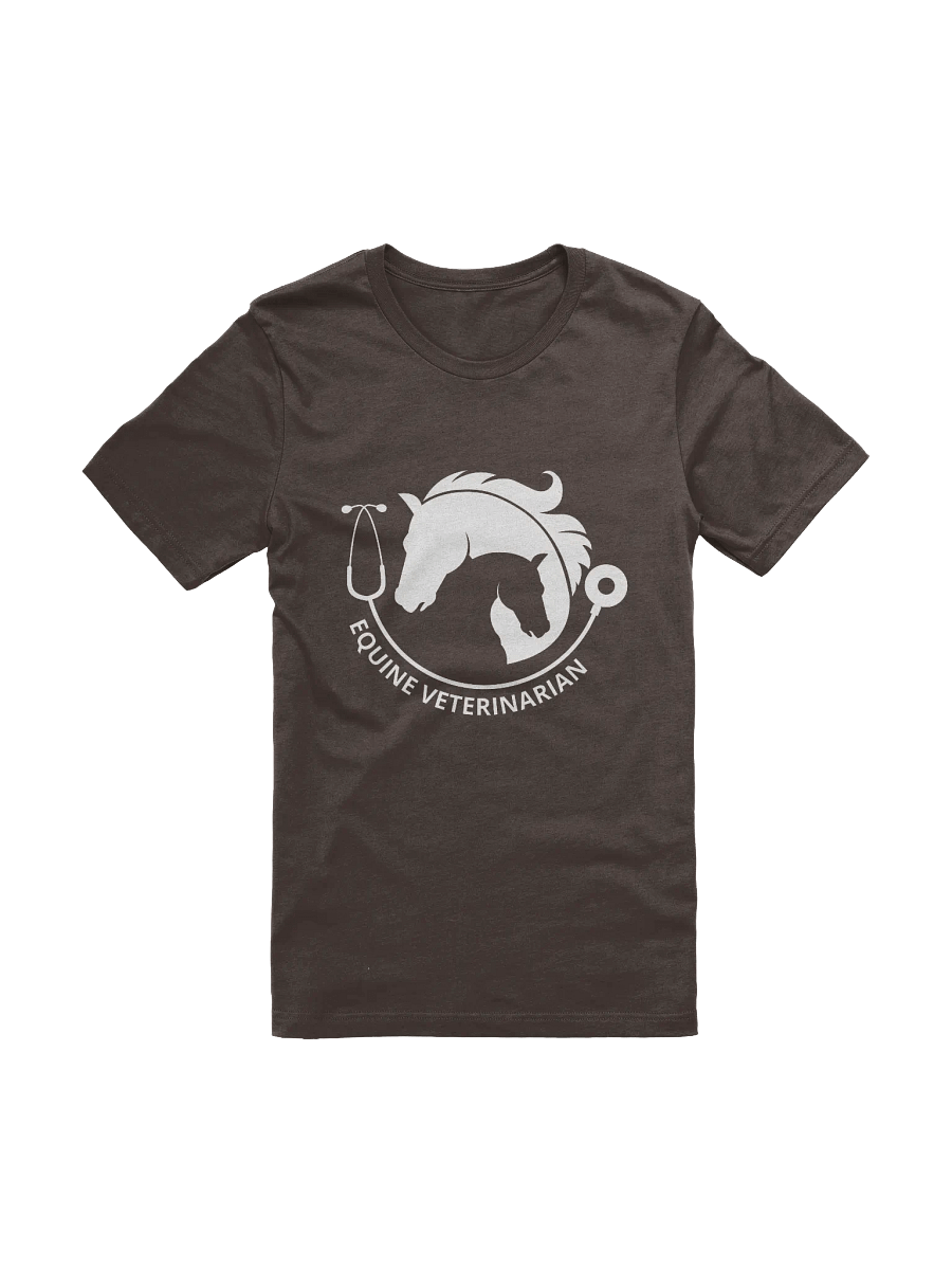 "Equine veterinarian" t-shirt (dark background) product image (1)