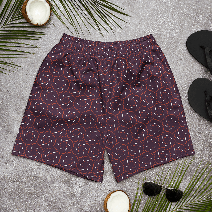 Violet Flux Geometric Pattern Long Shorts product image (5)