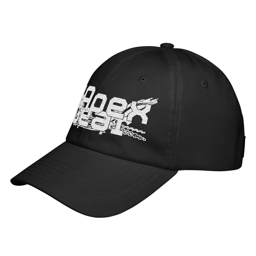 White HApex Gear Black Logo - Embroidered - Dad Hat product image (4)