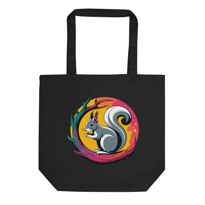 Whimsical Squirrel Swirl Eco Tote product image (1)