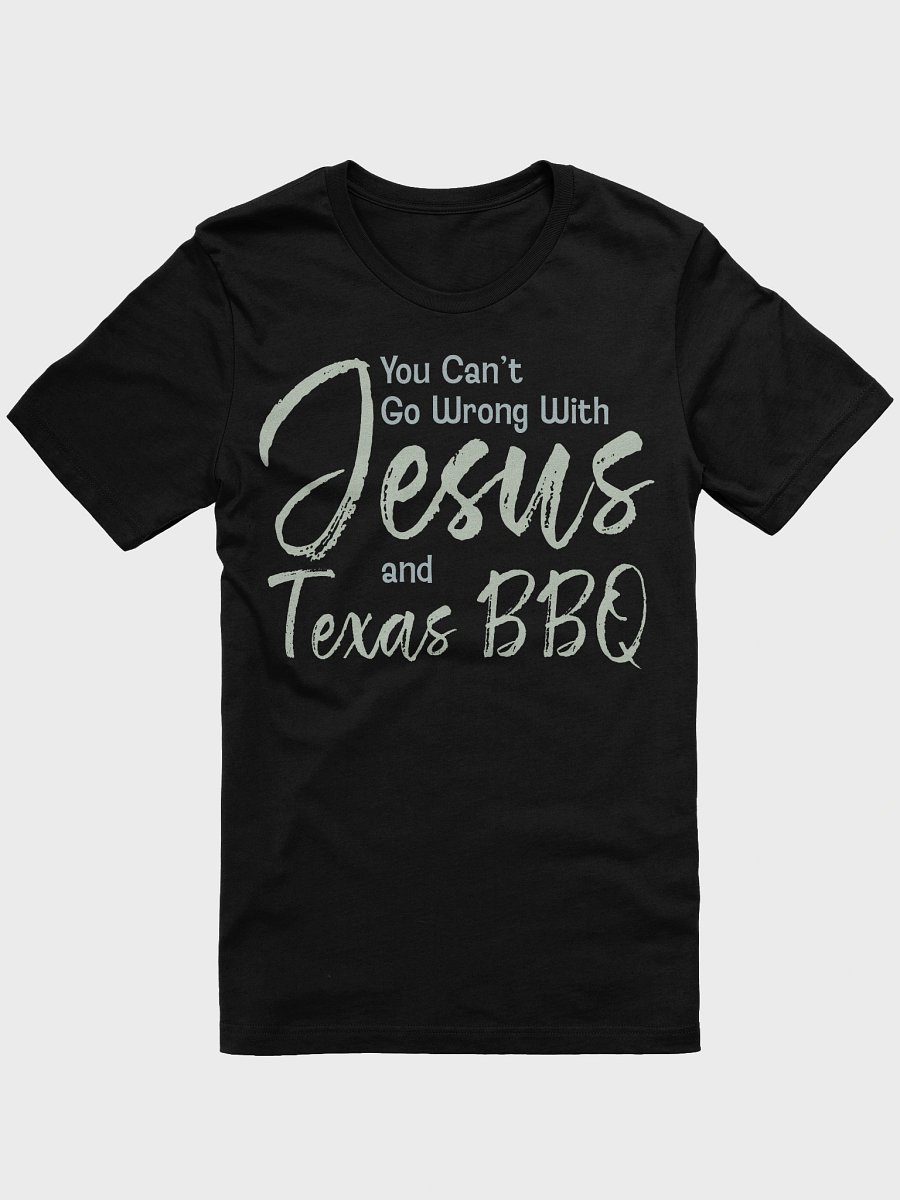 Jesus & Texas BBQ Supersoft Bella Canvas T-Shirt product image (2)