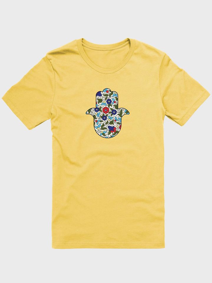 Hamsa Hand Khalili Floral Unisex T-shirt product image (26)