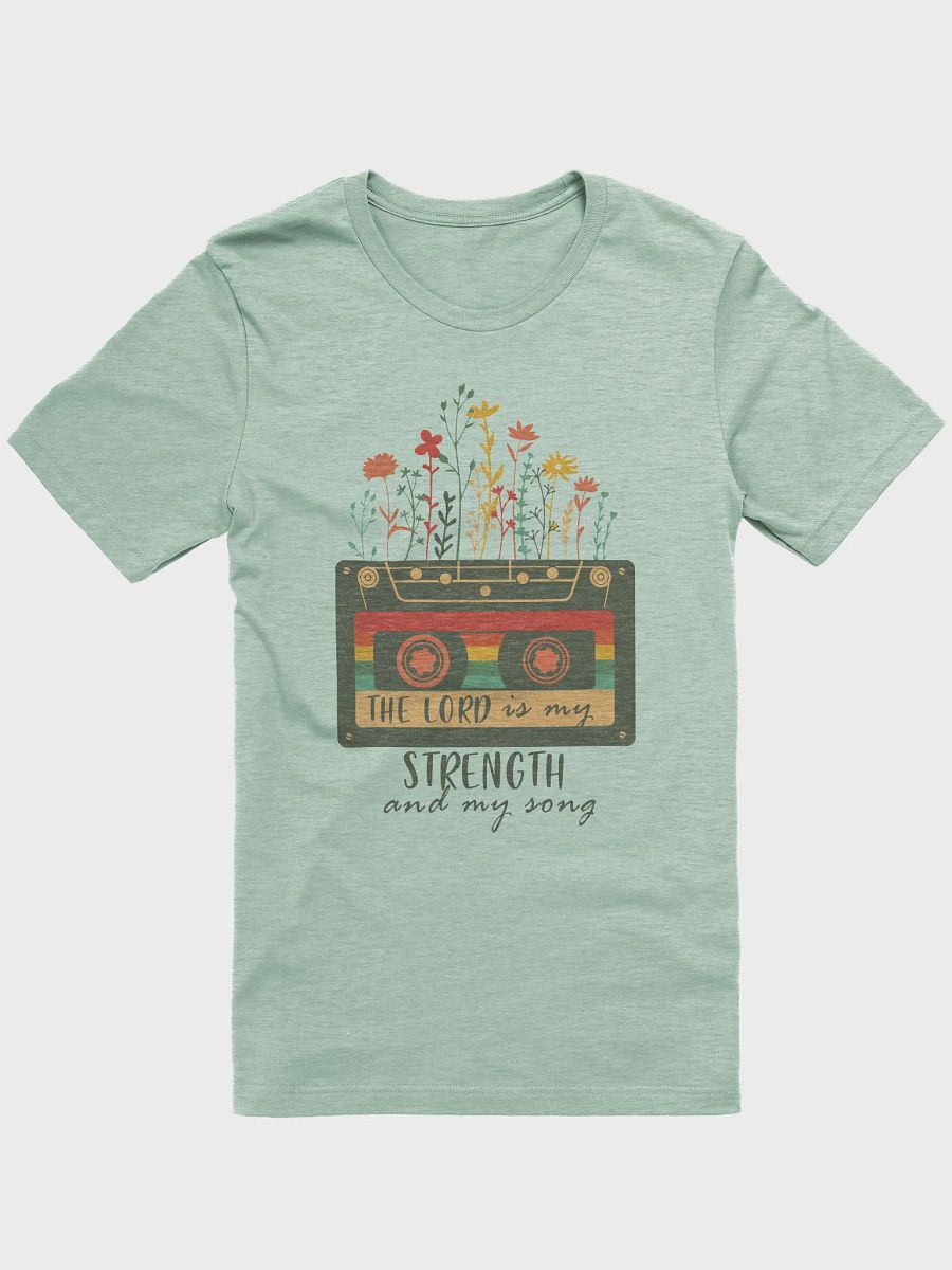The Lord is my Strength and My Song Cassette Tee product image (11)
