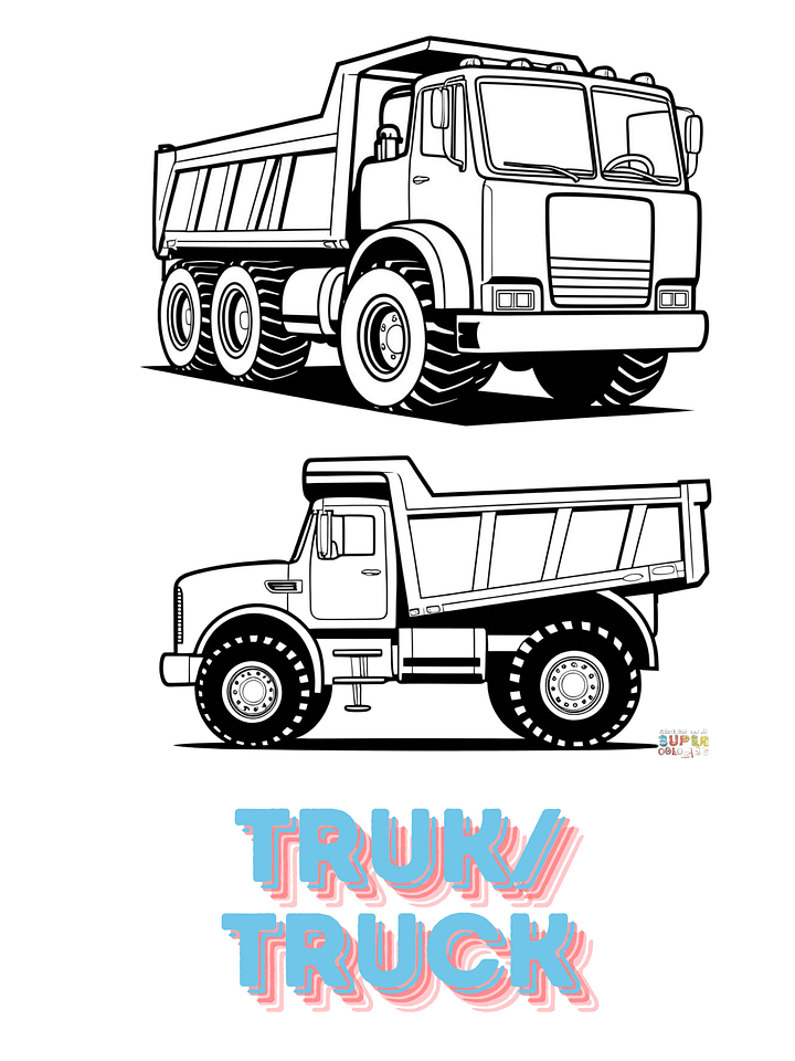 PRINTABLE COLORING BOOK OF VARIOUS TRANSPORTATION (50 PAGE) product image (2)