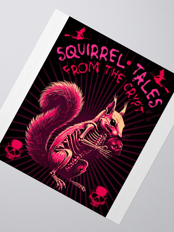 Skeletal Squirrel Kiss-Cut Stickers product image (6)