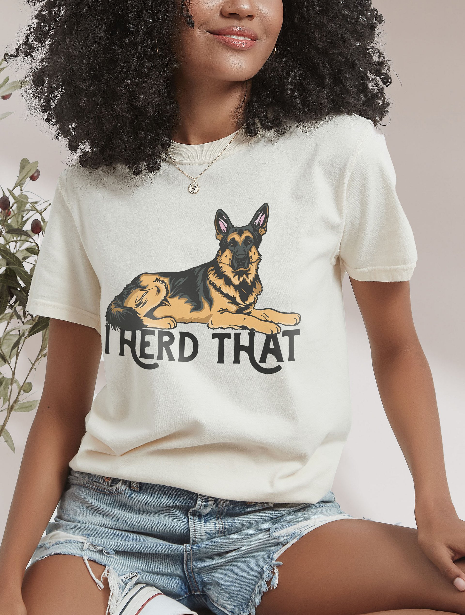 I Herd That German Shepherd 2 | Funny T-Shirt for GSD Paw-rents product image (25)