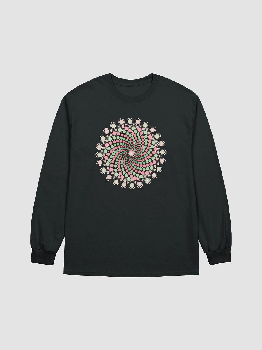 Green and Pink Mandala Women's Long Sleeve T-Shirt product image (2)