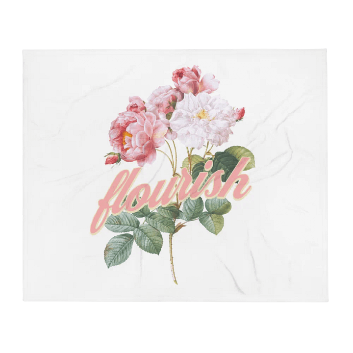 Flourish Floral Throw Blanket product image (13)
