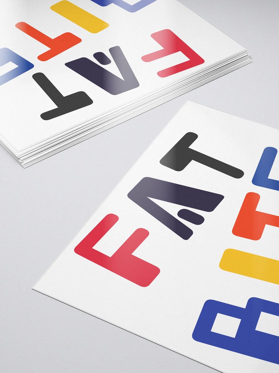 Fat Bits bubble free stickers product image (5)