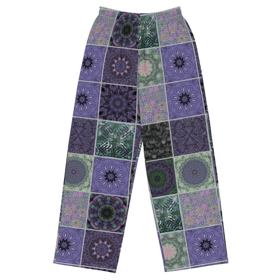 Lavender Crazy Quilt Wideleg Pants product image (2)