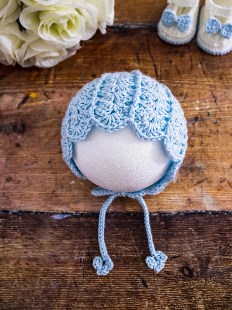 Crochet Pattern: Shell Baby Bonnet product image (5)