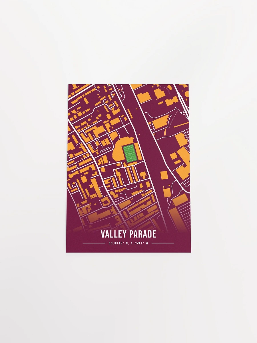 Valley Parade Stadium Map Design Poster product image (20)