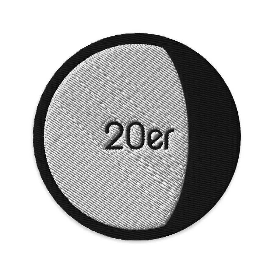 20er Waning Gibbous Logo (Embroidered Patch) product image (1)
