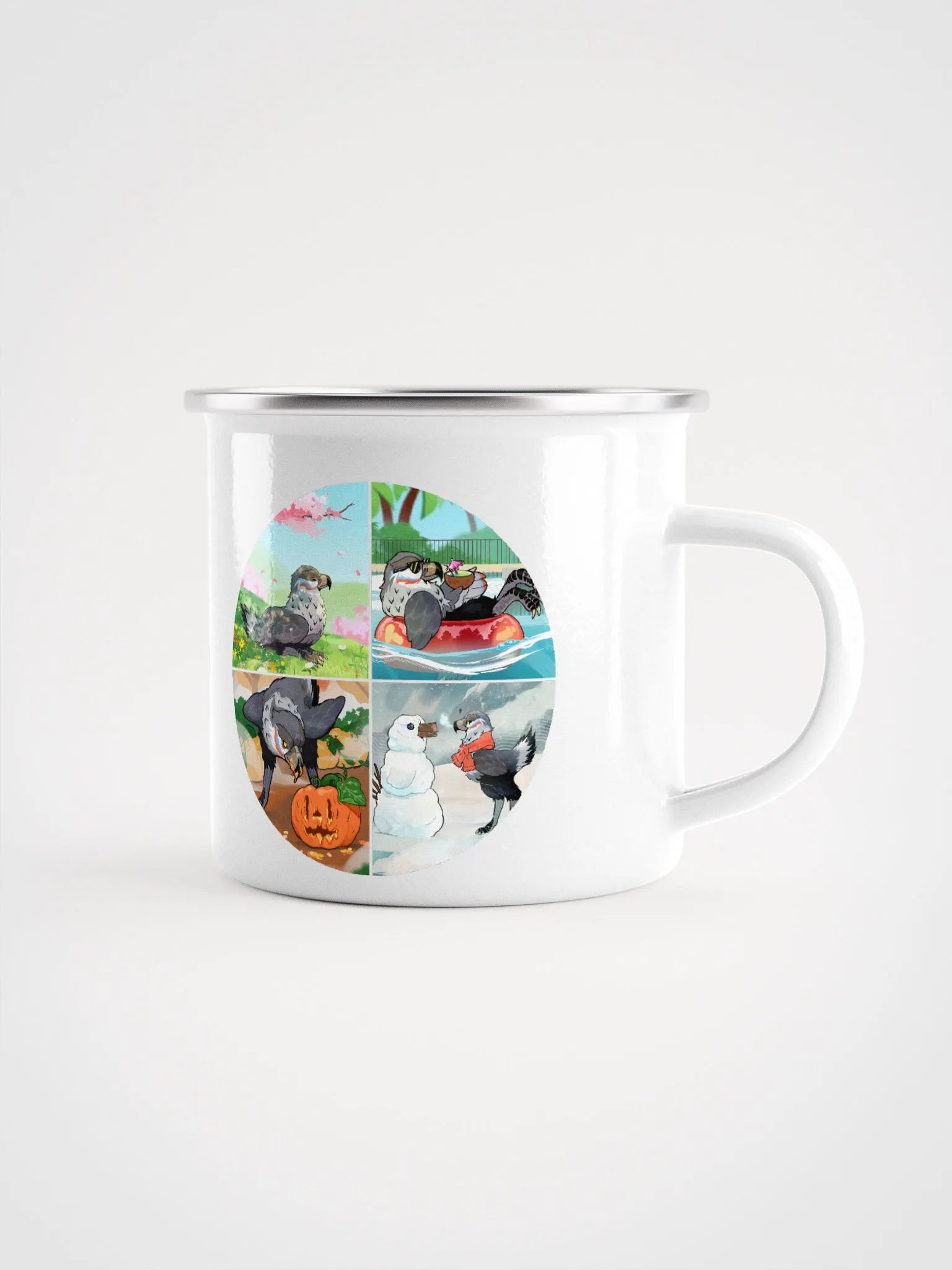 Enamel Terry Seasons Mug (Left) product image (1)