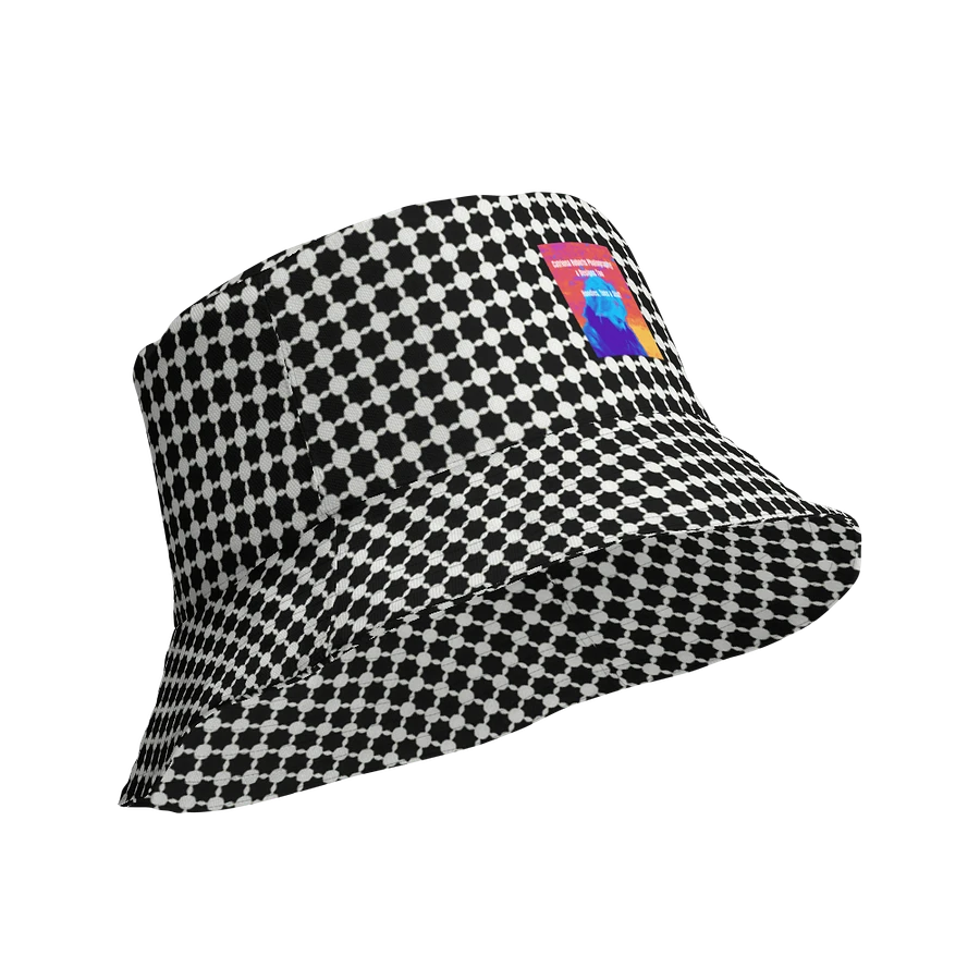 Abstract Black and White Chain Unisex Bucket Hat product image (9)