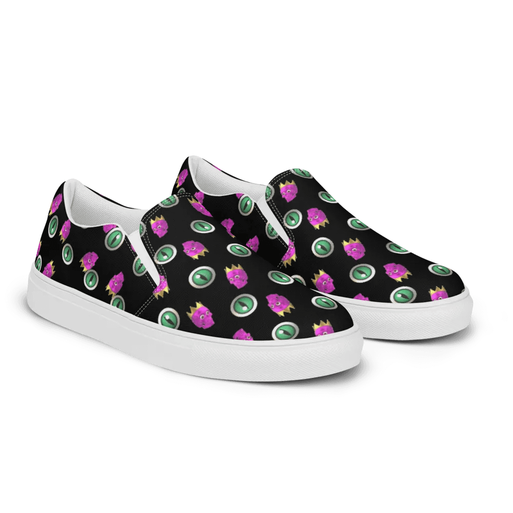 womens canvas skull slipons product image (10)