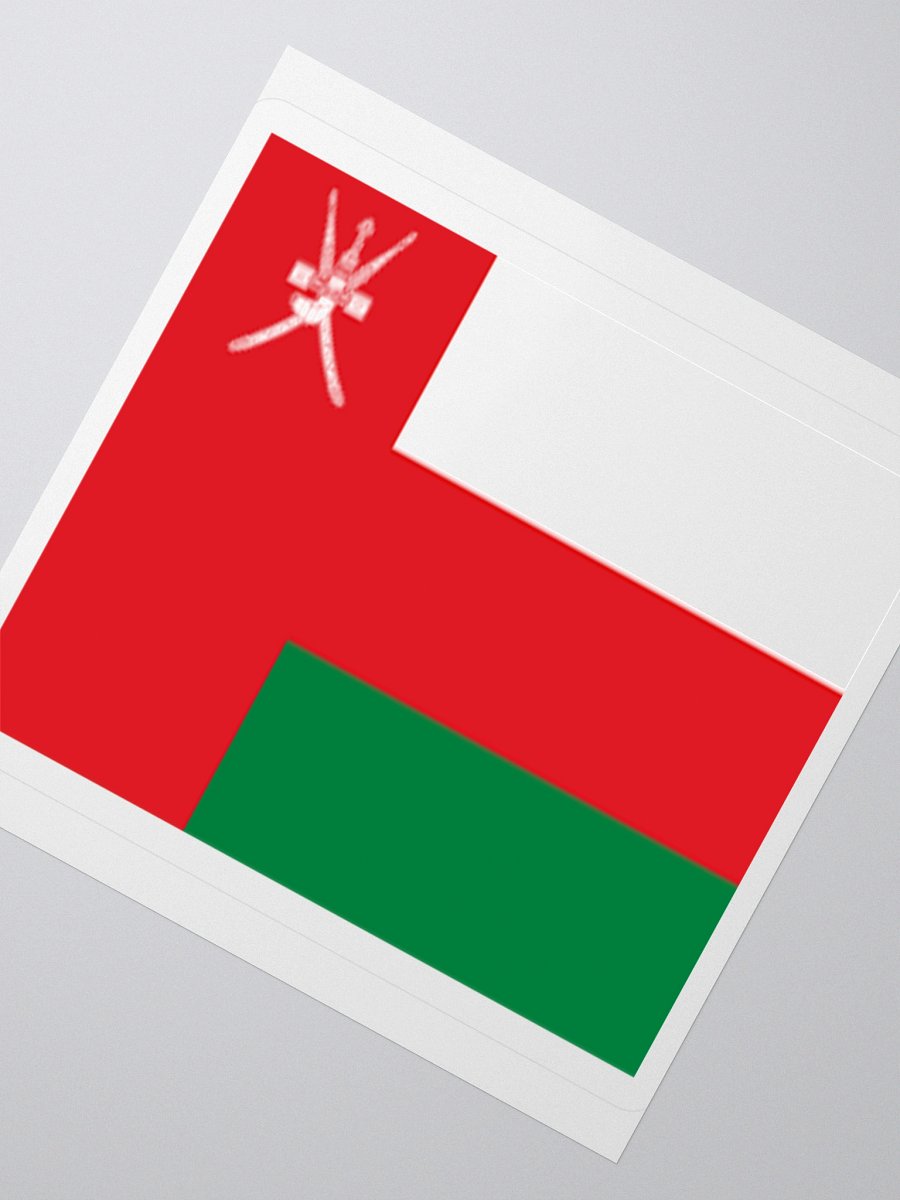 Exclusive Oman Flag Kiss-Cut Stickers - High-Quality Vinyl, Multiple Sizes product image (4)